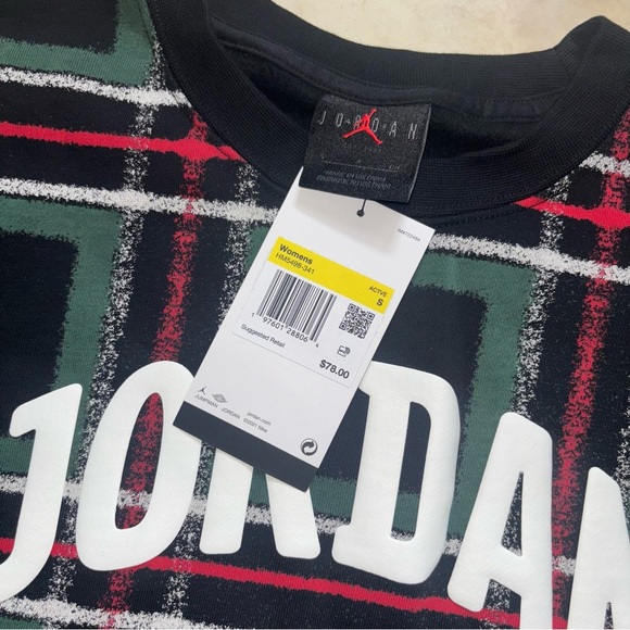 Jordan Plaid Crewneck Sweatshirt - Picture 9 of 9